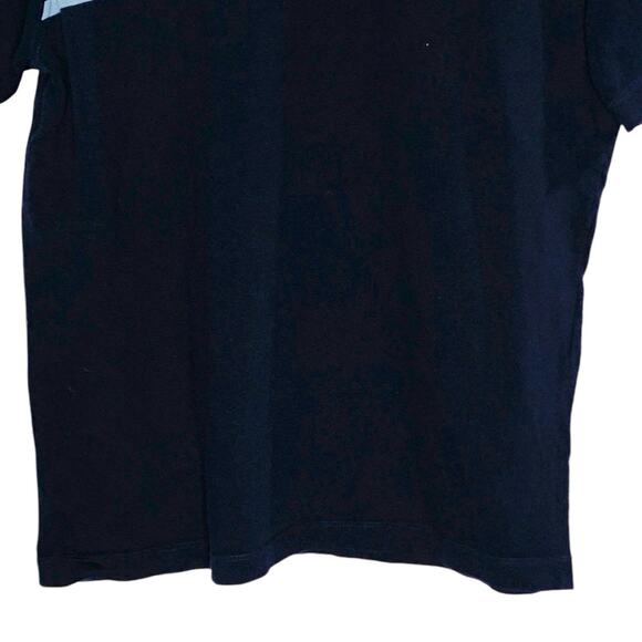 Zara L Mens Retro Blue Skater Tee Shirt Y2K 90s Short Sleeve Crew Neck - Picture 4 of 7